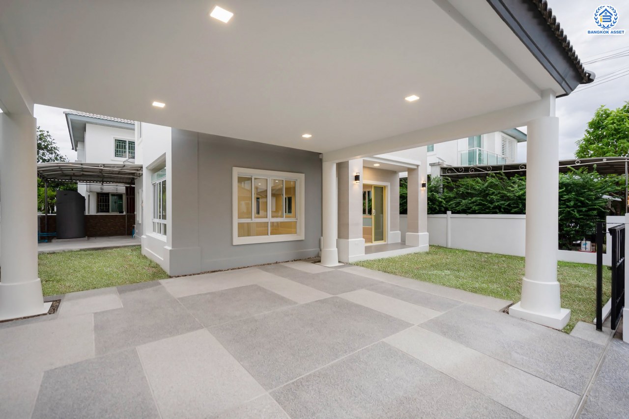 บ้านมือสองตกแต่งใหม่ โครงการ ชวนชื่นโมดัส ราชพฤกษ์-ท่าอิฐ เนื้อที่กว่า 53 ตร.ว. พร้อมฟังก์ชัน 3 ห้องนอน 3 ห้องน้ำ จอดรถได้ 2 คัน บนทำเลศักยภาพ เชื่อมต่อถนนรัตนาธิเบศร์ และถนนราชพฤกษ์ ทำเลใจกลาง 2 เซ็นทรัล ใกล้รถไฟฟ้า "สถานีบางรักน้อยท่าอิฐ"